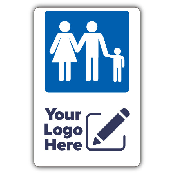 Large Family Parking Icon – Large Add Your Logo
