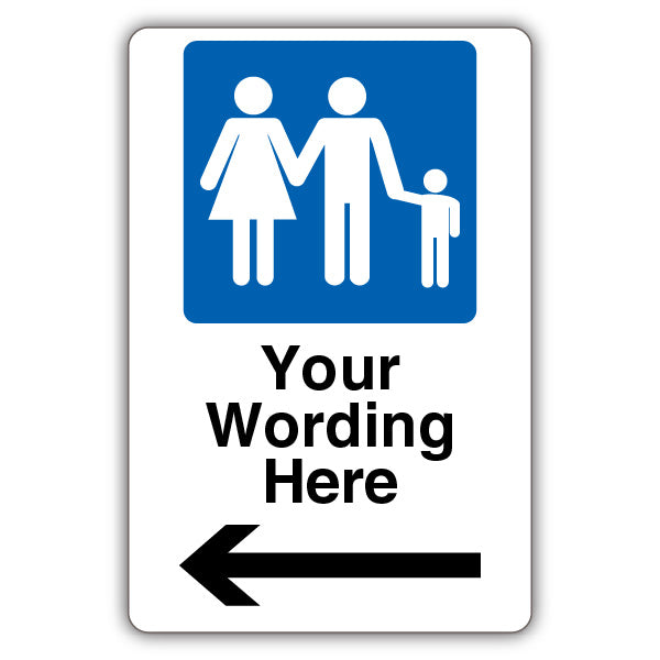 Custom – Mandatory Family Parking – Arrow Left