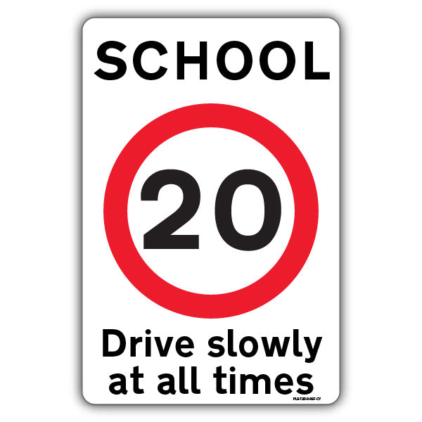 School Drive Slowly At All Times – Speed Limit 20