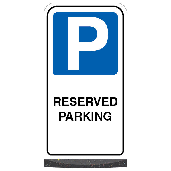 Freestanding Sign – Reserved Parking – Mandatory Blue Parking