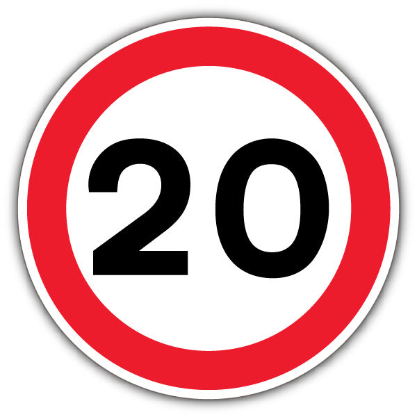 20 MPH Speed Limit Sign