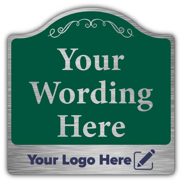 Custom Text Prestige Sign – Add Your Logo