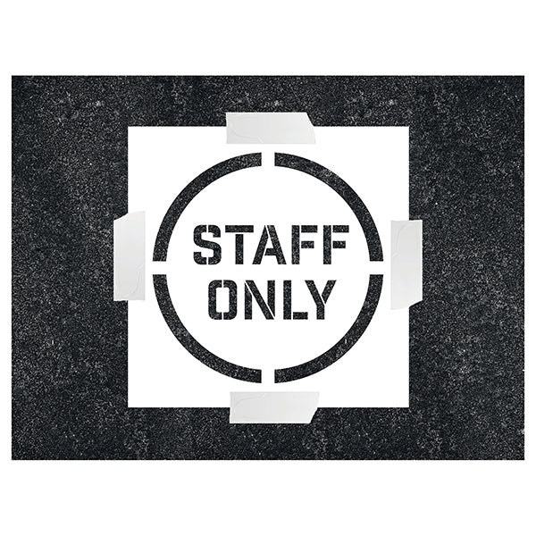 Staff Only Stencil – Square