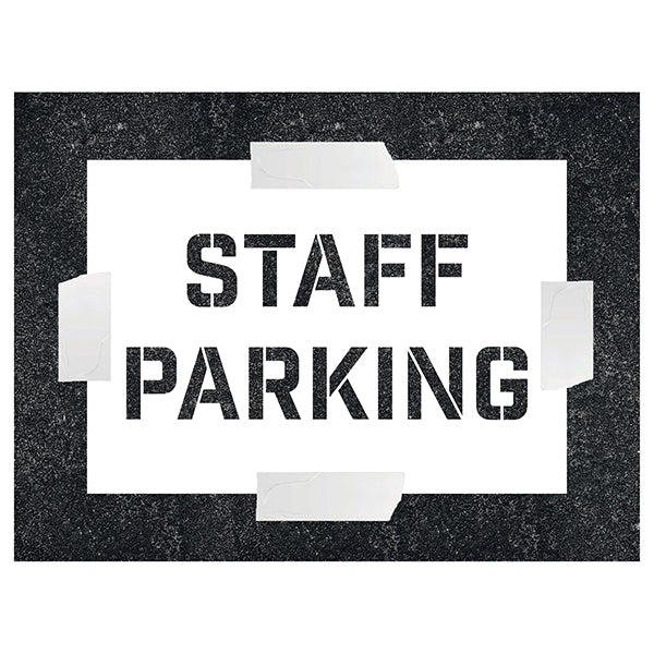 Staff Parking – Stencil