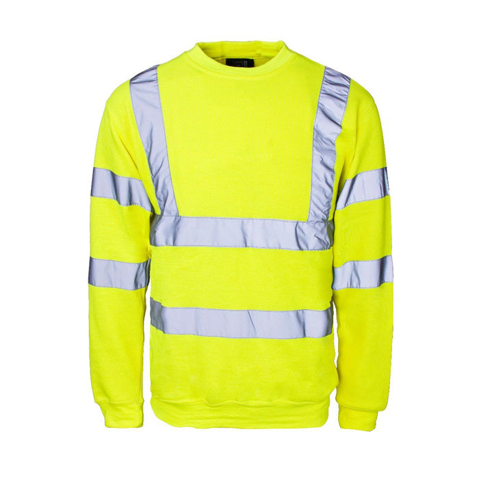 Supertouch Hi-Vis Crew Neck Sweatshirt