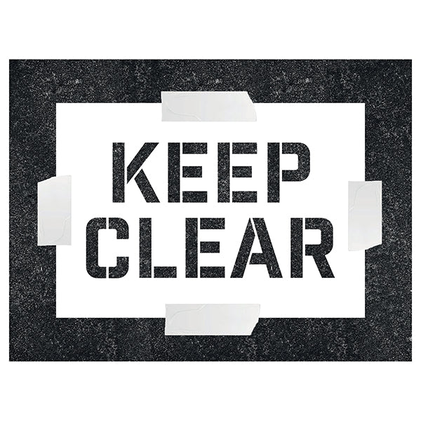 Keep Clear – Stencil