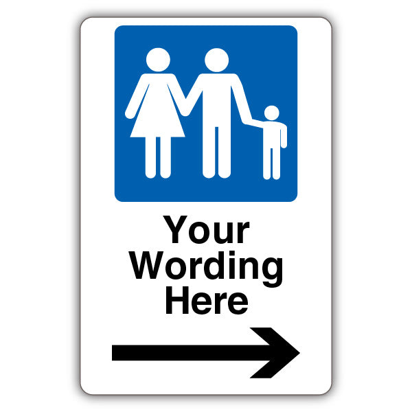 Custom – Mandatory Family Parking – Arrow Right
