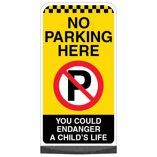 No Parking Here You Could Endanger A Child's Life – Prohibition 'P'