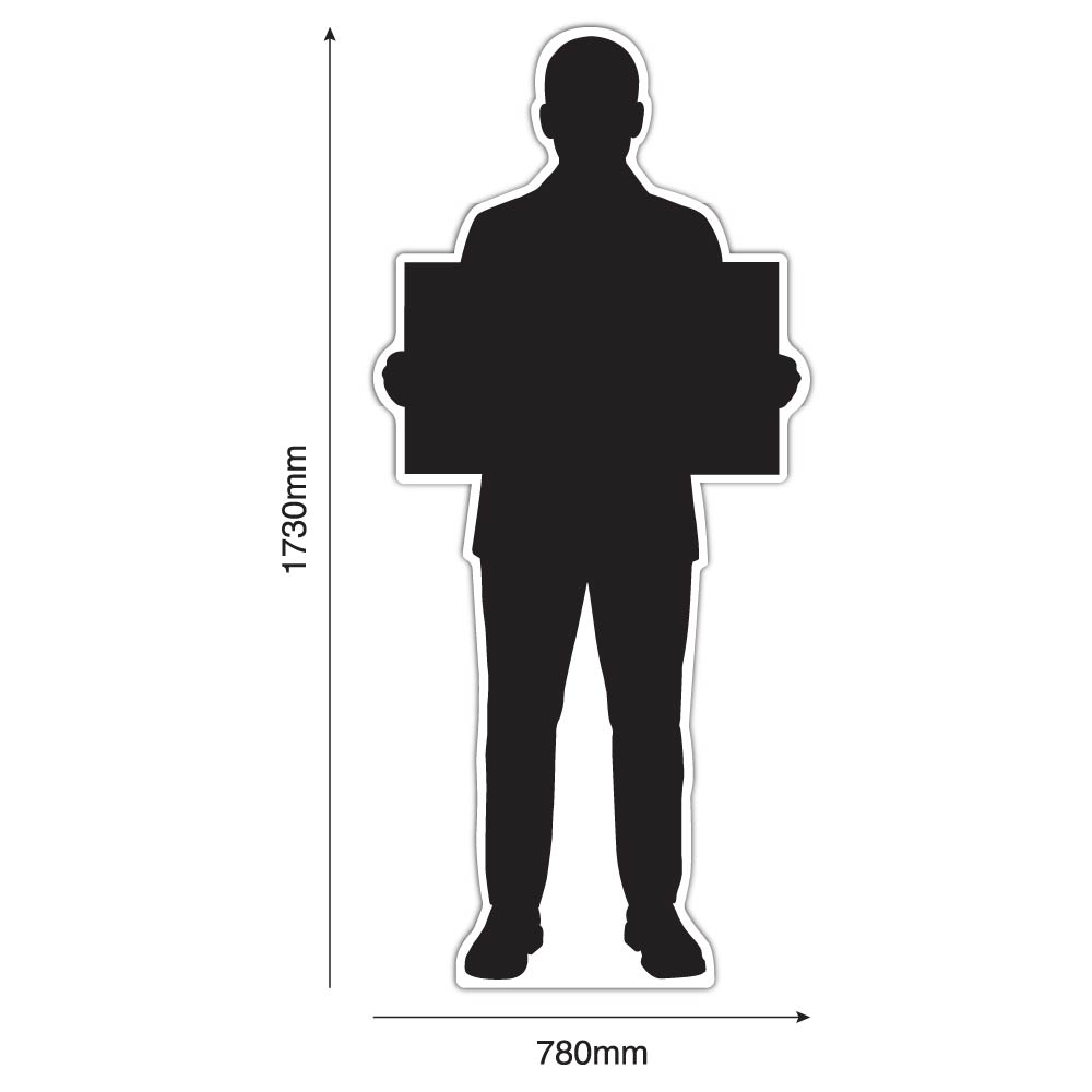 Life-Size Security Guard Sign – Peter – All Visitors Must Report To Security Office