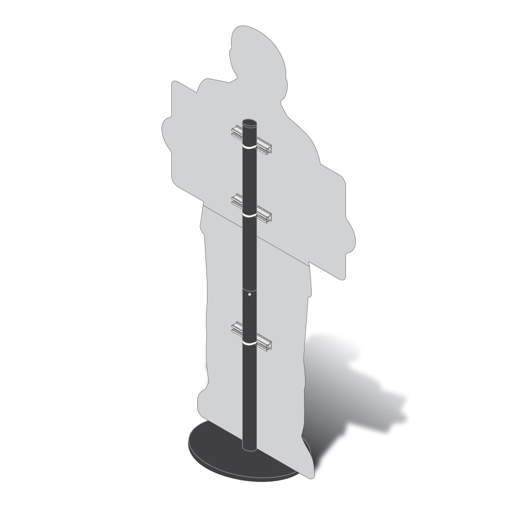 Life-Size Security Guard Sign – Peter – All Visitors Must Report To Security Office