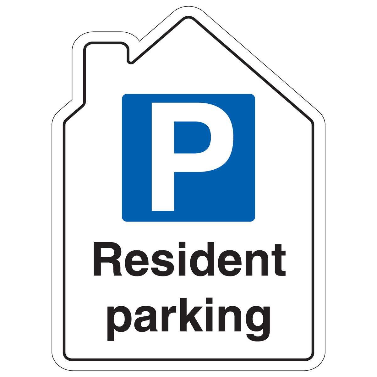 Residents Parking – Shaped Sign