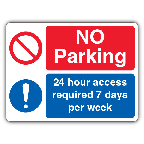 No Parking/Access Required – Dual Symbol – Landscape