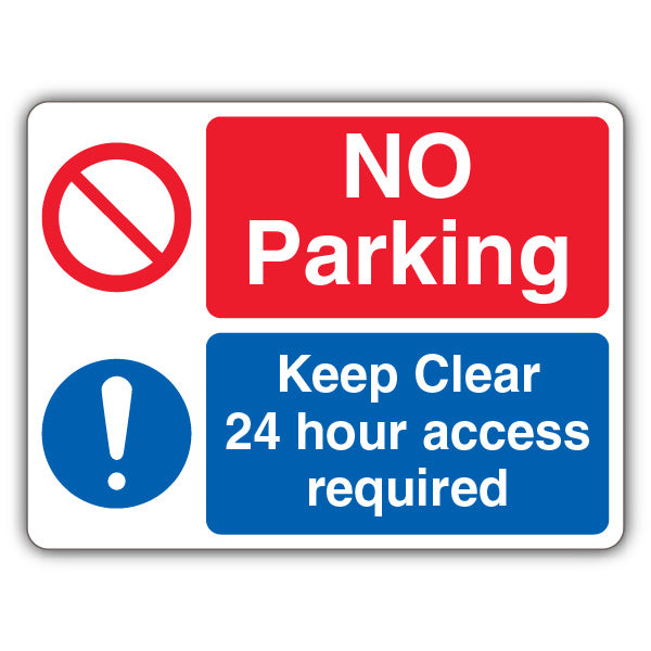 No Parking/Keep Clear/Access Required – Dual Symbol