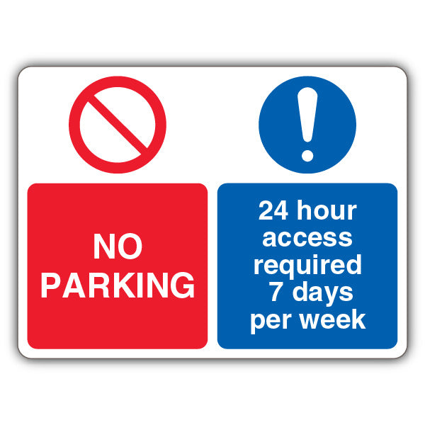 No Parking/7 Day Access Required – Dual Symbol