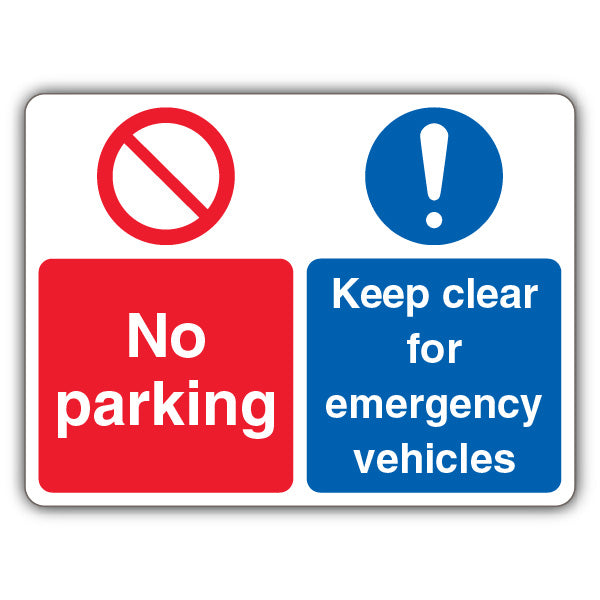 No Parking Emergency Vehicles – Prohibition/Mandatory