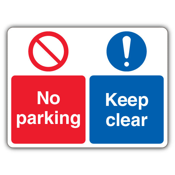No Parking Keep Clear – Dual Symbol