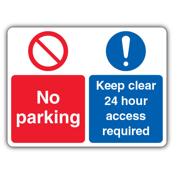 No Parking/Keep Clear/Access Required – Large Dual Symbol