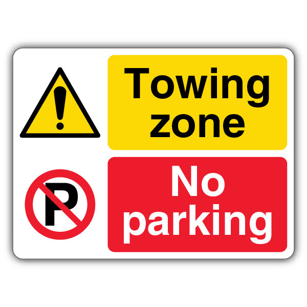 No Parking/Towing Zone – Exclamation/No Parking – Landscape