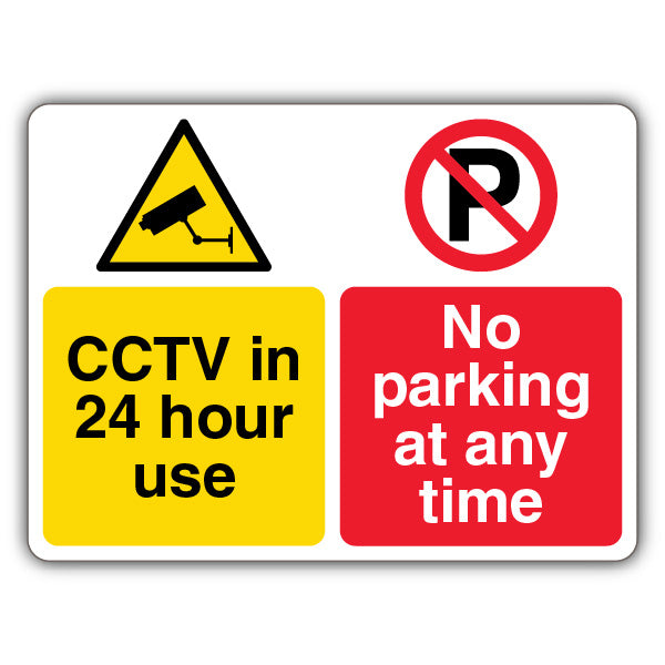 CCTV In 24 Hour Use No Parking At Any Time – CCTV/No Parking