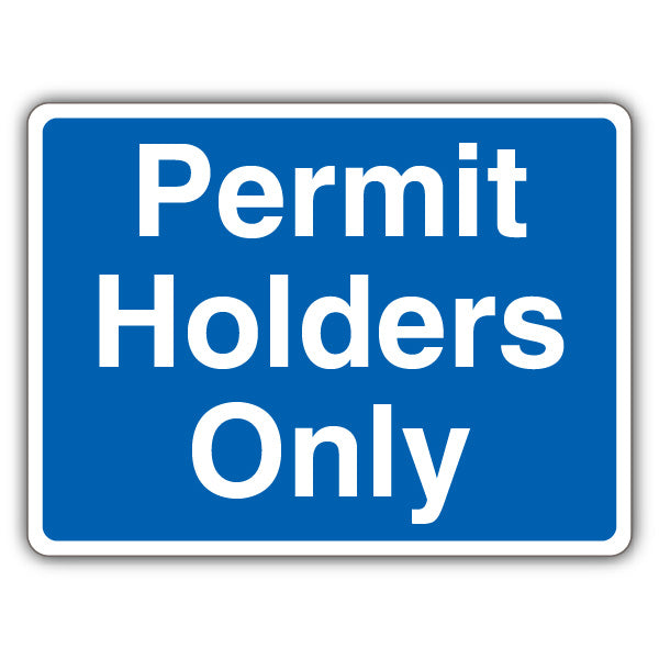 Permit Holders Only