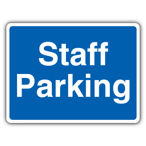 Staff Parking – Blue – Landscape