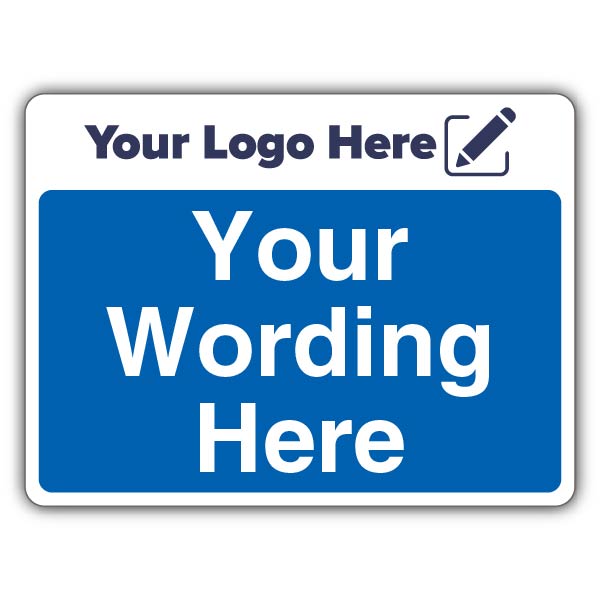 Blue Large Landscape – Add Your Logo