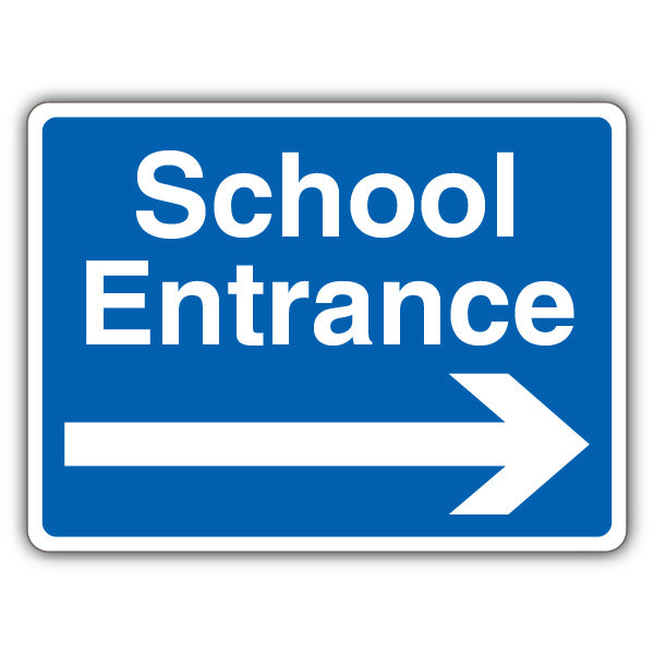 School Entrance – Arrow Right
