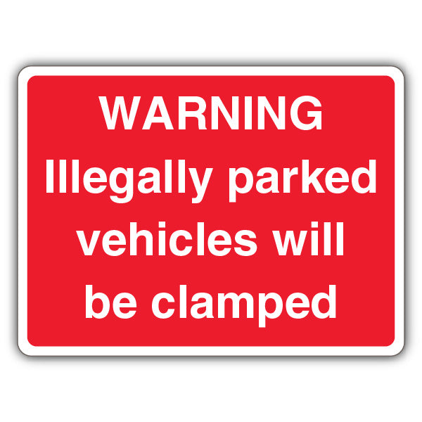 Illegally Parked Vehicles Will Be Clamped