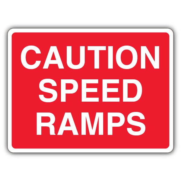 Caution Speed Ramps