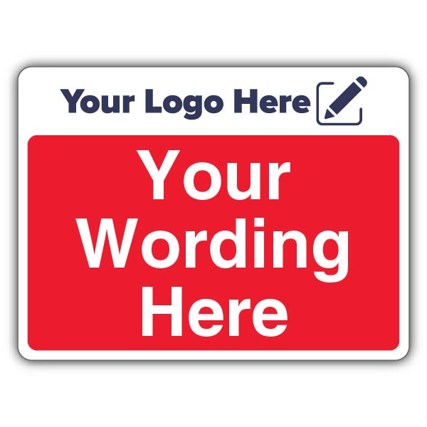 Red Large Landscape – Add Your Logo