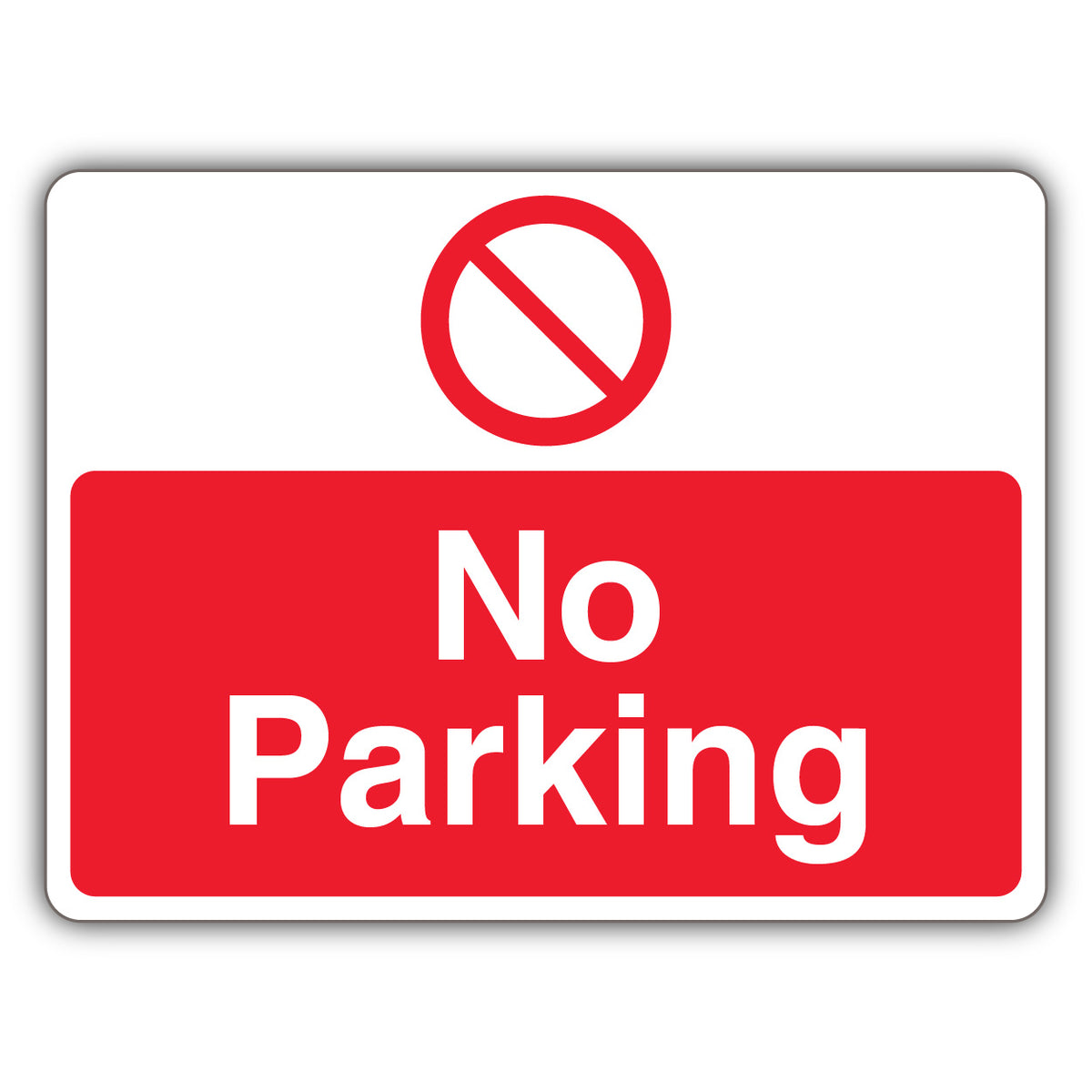 No Parking – Prohibition Symbol – Landscape