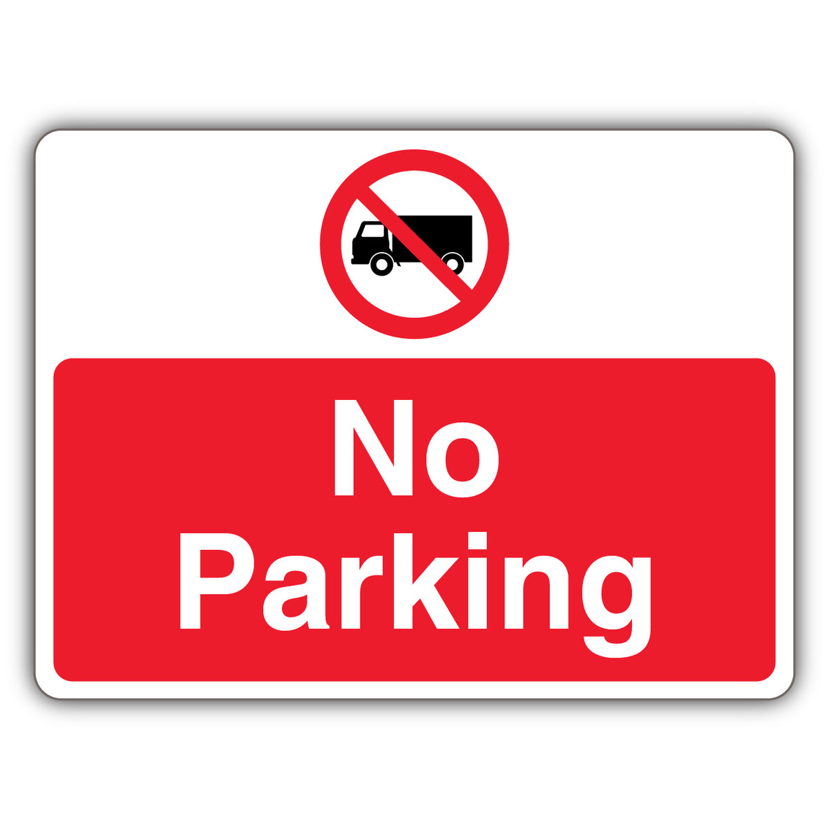 No Parking – Prohibition Symbol With Lorry