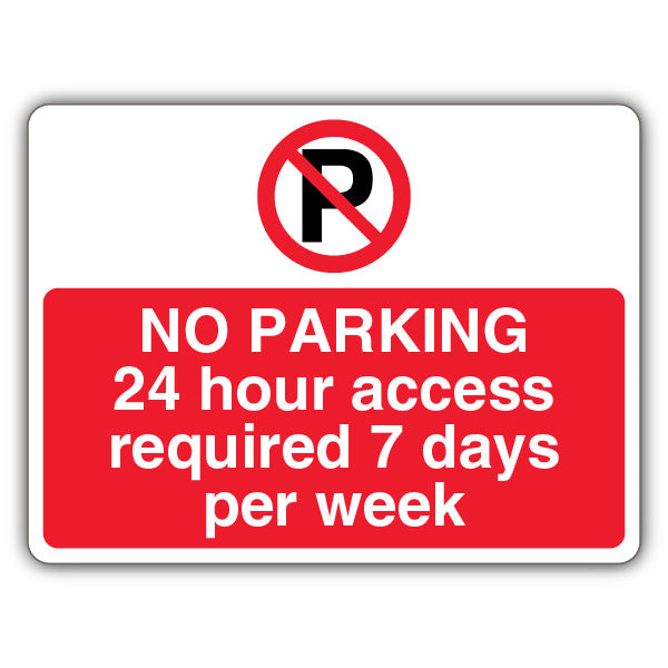 No Parking/24 Hr Access Required – Prohibition 'P' – Landscape