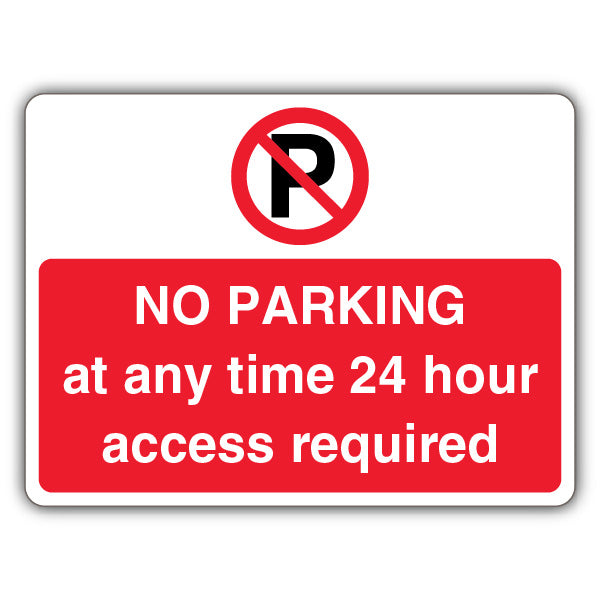 No Parking 24 Hr Access Required – Prohibition 'P' – Landscape