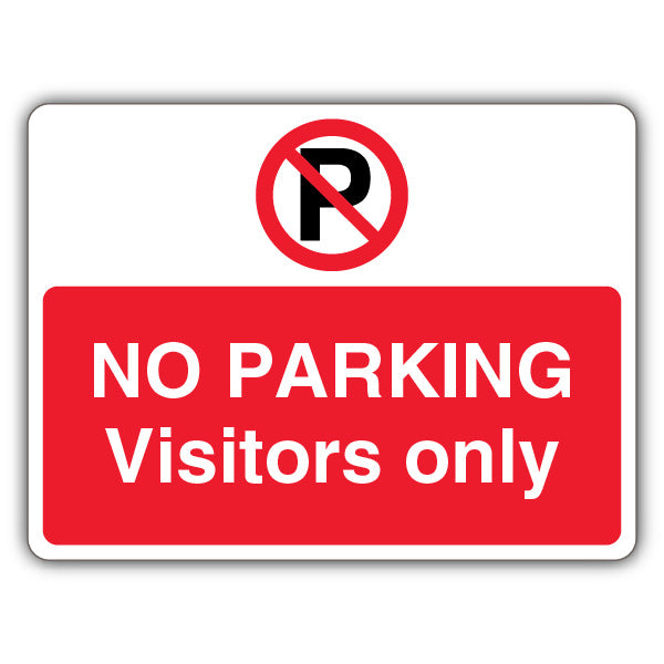 No Parking Visitors Only – Prohibition 'P' – Landscape