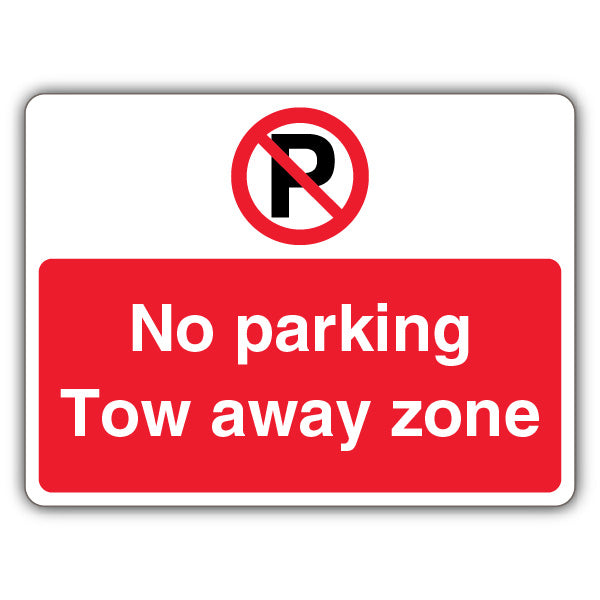 No Parking Tow Away Zone – Prohibitory Parking Circle