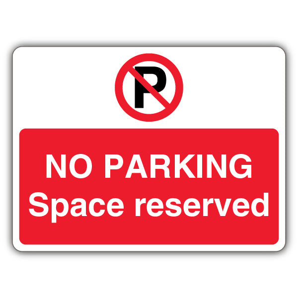No Parking Space Reserved – Prohibition 'P' – Landscape