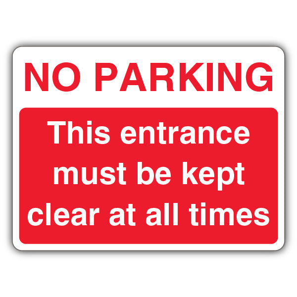 No Parking This Entrance Must Be Kept Clear – Landscape