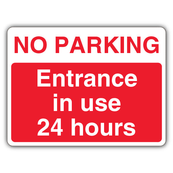 No Parking Entrance In Use 24 Hours – Landscape