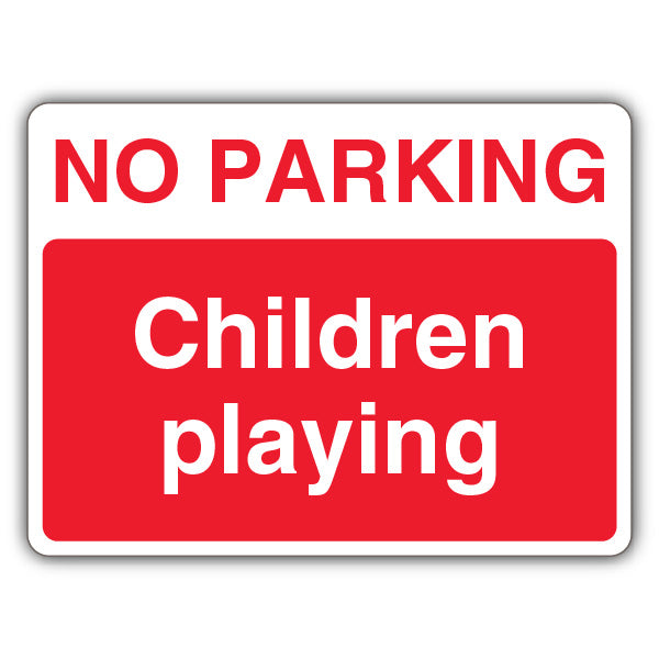 No Parking Children Playing – Landscape