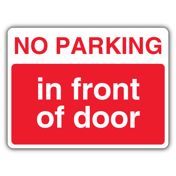 No Parking In Front Of Door – Landscape