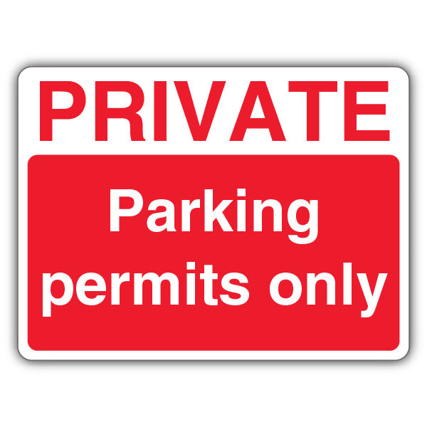 Private Parking Permits Only