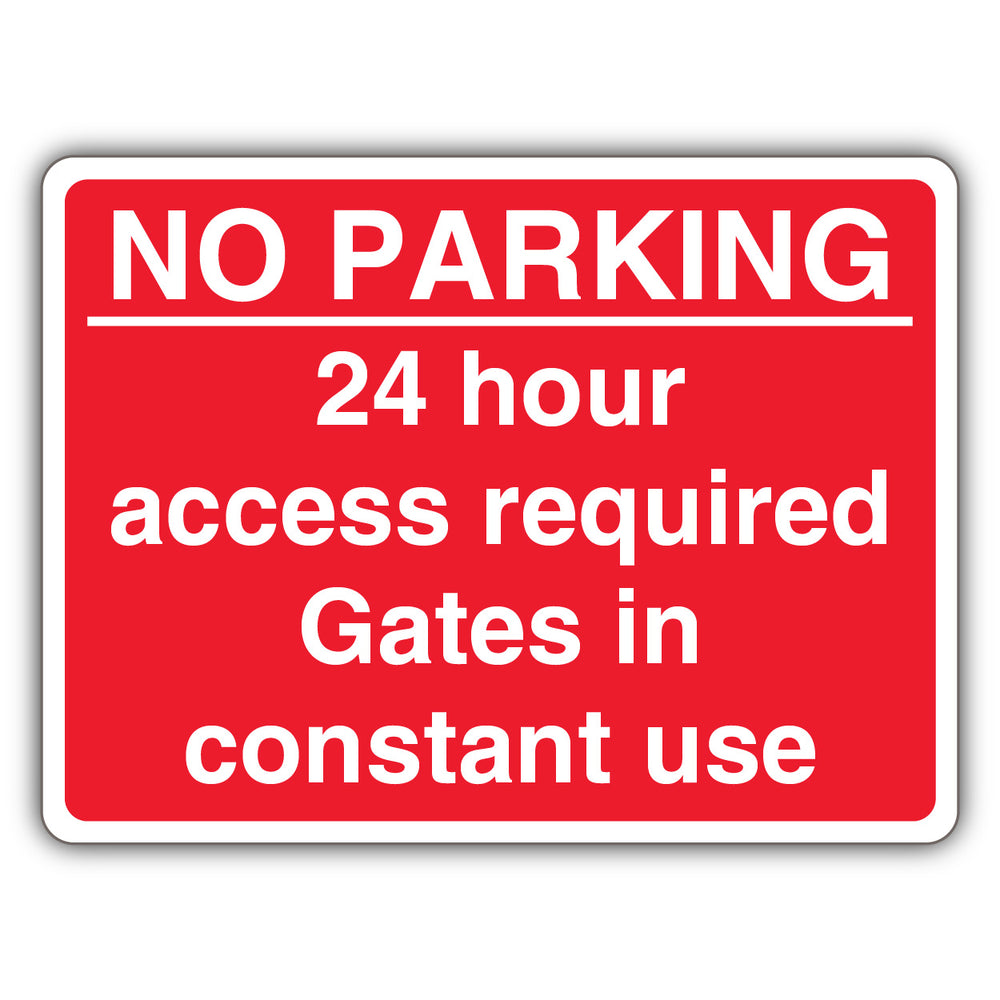 No Parking Gates In Constant Use – Red Landscape