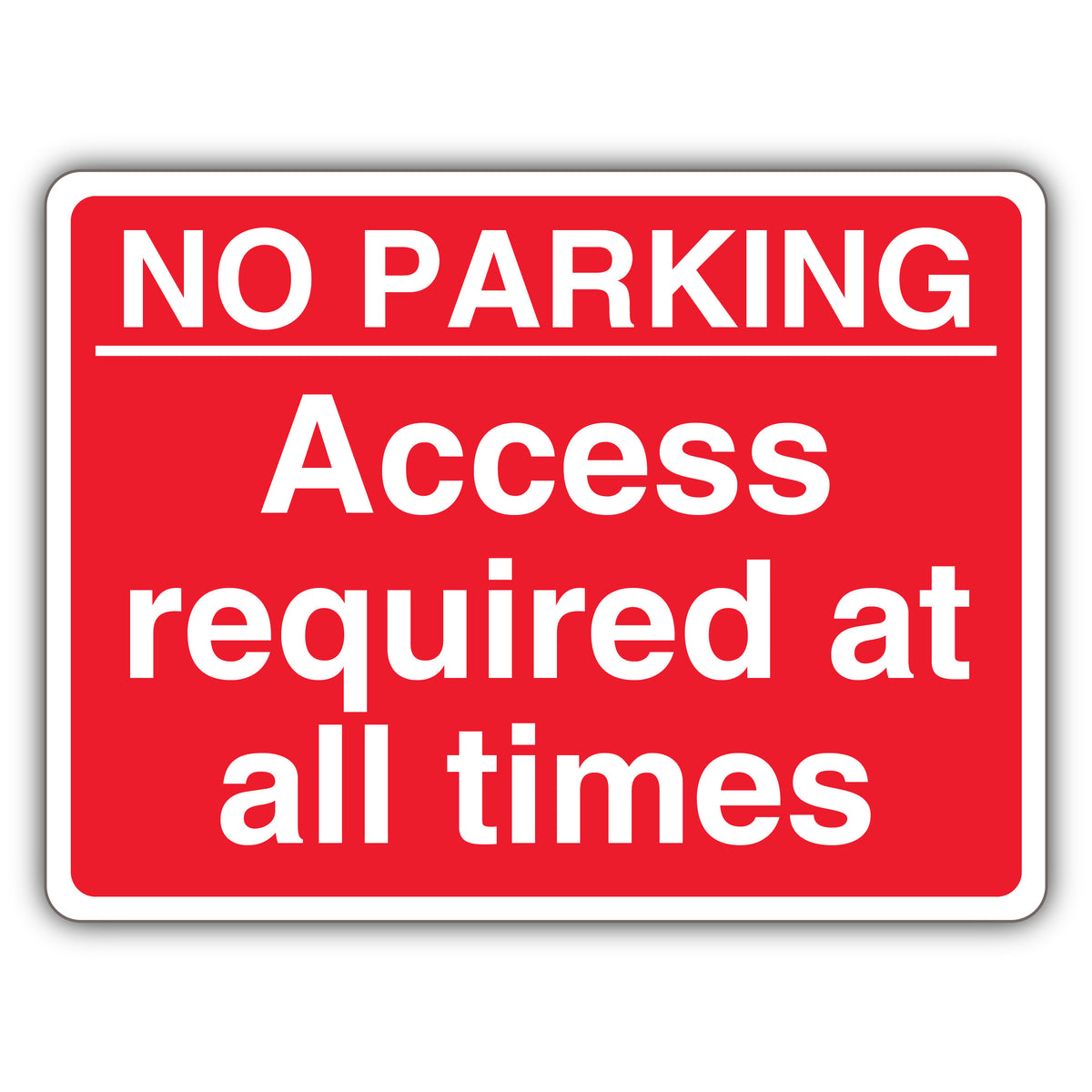 No Parking Access Required – Red Landscape