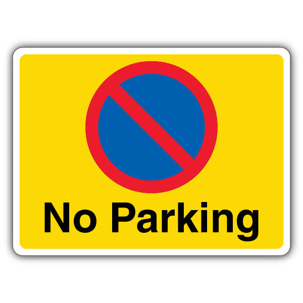 No Parking – No Waiting – Yellow Landscape