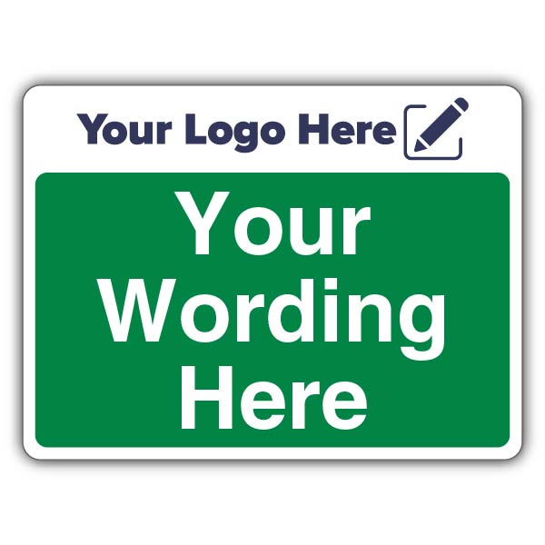 Green Custom Text Large Landscape – Add Your Logo