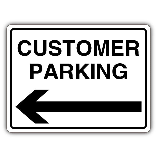 Customer Parking – Arrow Left