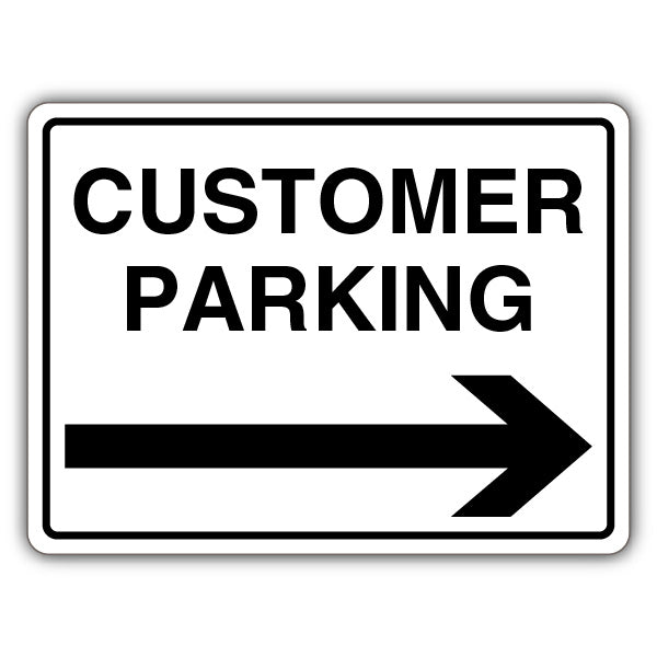 Customer Parking – Arrow Right