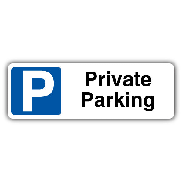 Private Parking – Mandatory Blue Parking – Landscape