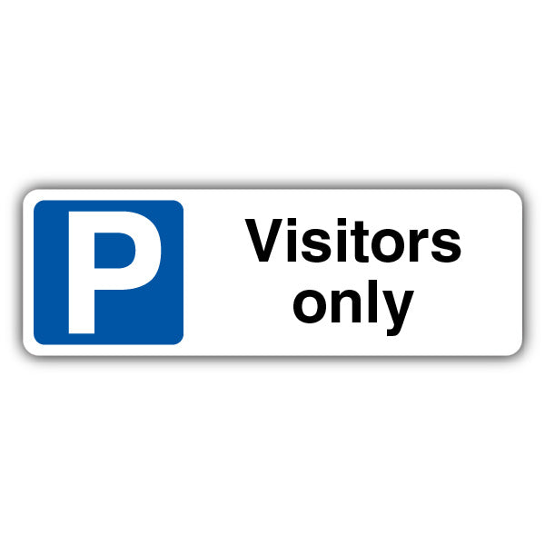 Visitors Only – Mandatory Blue Parking – Landscape